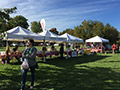 Row of vendor tents
